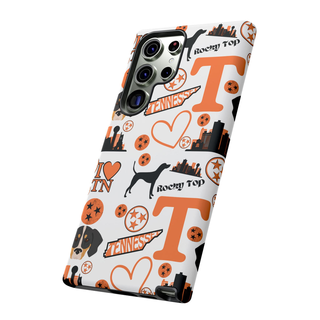 Tennessee Vols pattern Phone Case | Nashville skyline, Volunteers , orange and white