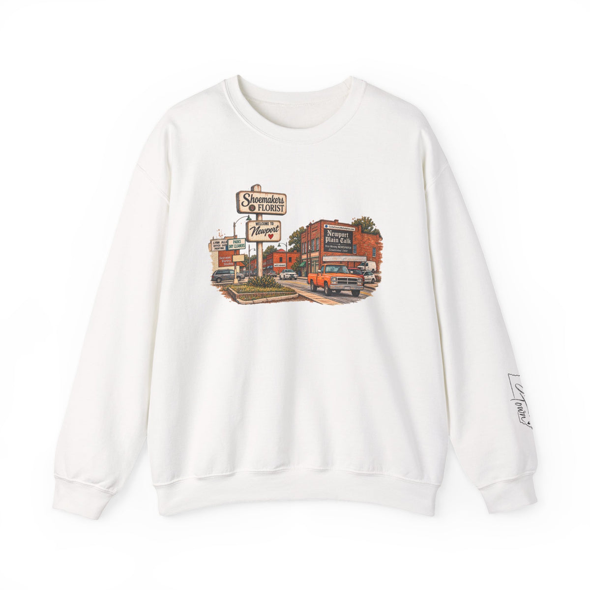 Vintage Newport TN small town Gildan Sweatshirt