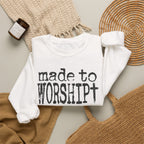 Made to Worship Christan Gildan Crewneck Sweatshirt