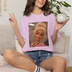If i dont say it my face does humor comfort colors tee, Barbie expression tee