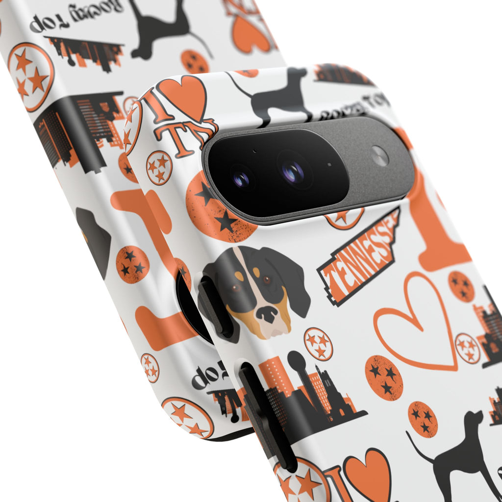 Tennessee Vols pattern Phone Case | Nashville skyline, Volunteers , orange and white