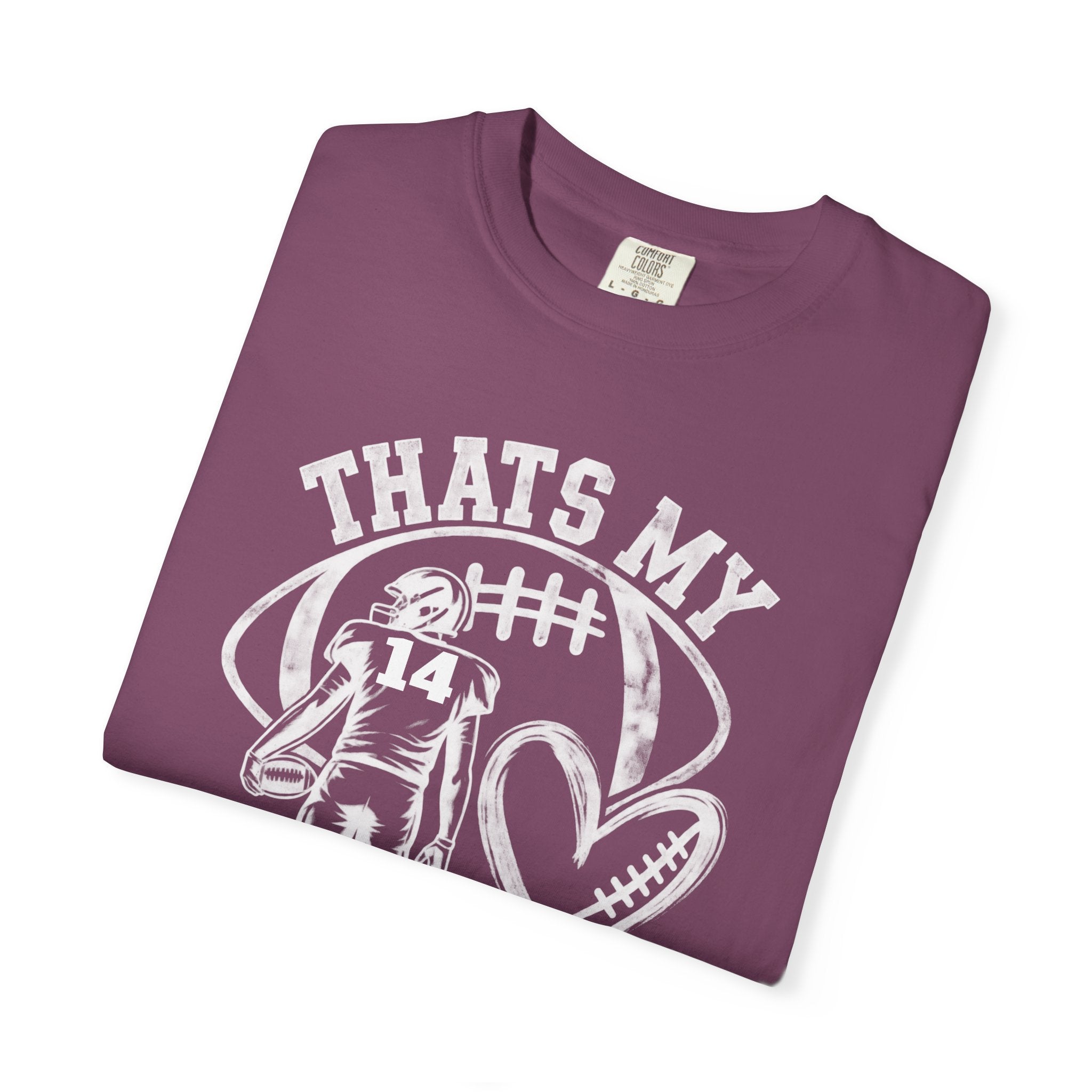 Football Mom/Dad T-Shirt - "That's My Heart on the Field" Youth Player Support Tee