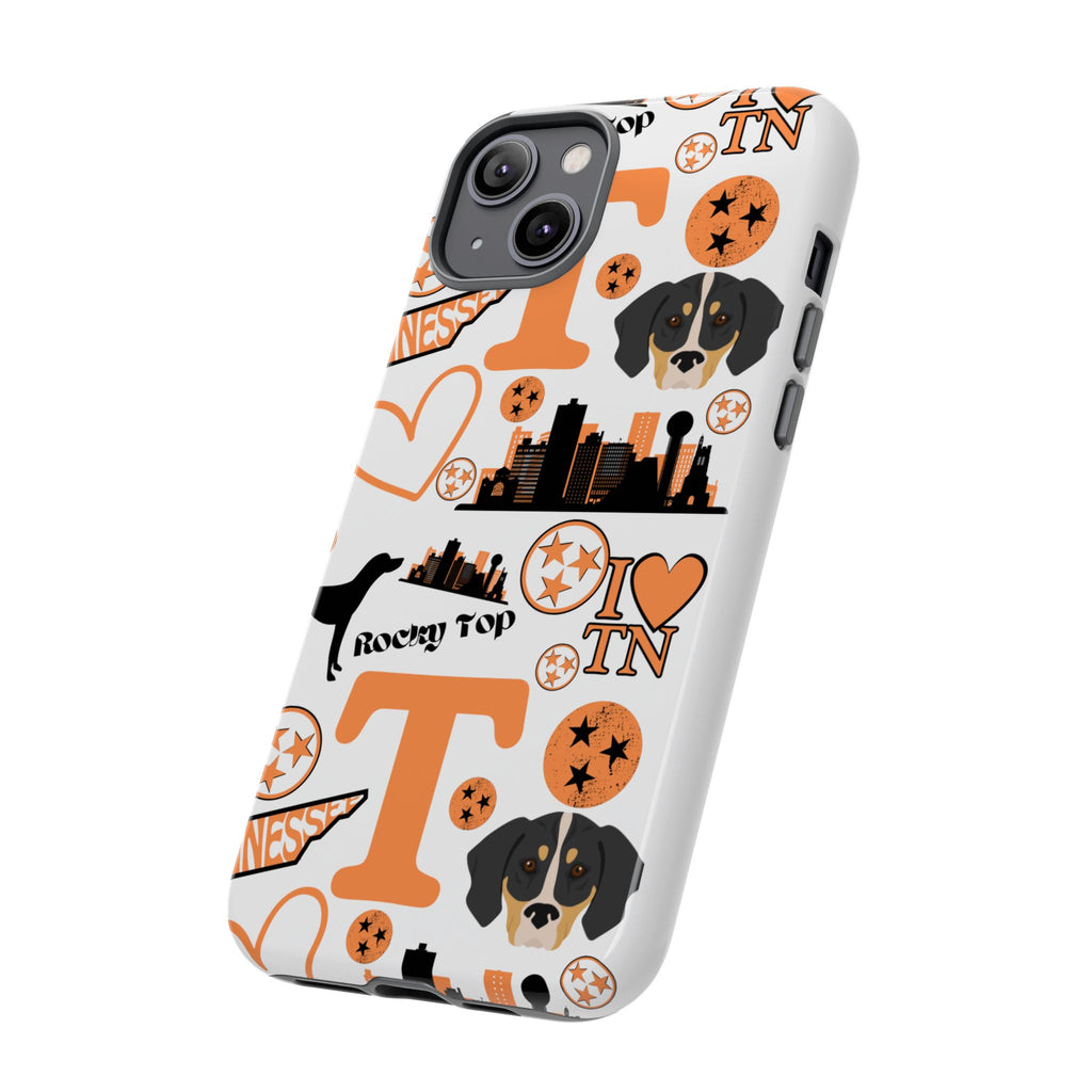 Tennessee Vols pattern Phone Case | Nashville skyline, Volunteers , orange and white