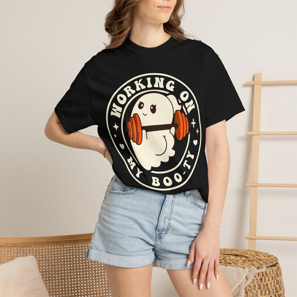 Ghost Lifter T-Shirt — Cute Ghost Weightlifting Gym Tee