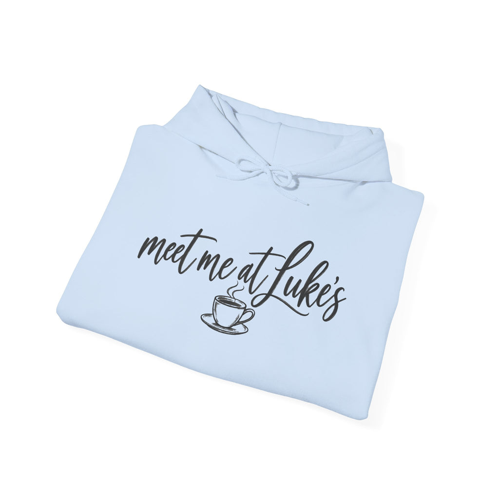 Meet me at Luke's Stars Hollow Gilmore Girls Gildan Unisex Heavy Blend™ Hooded Sweatshirt