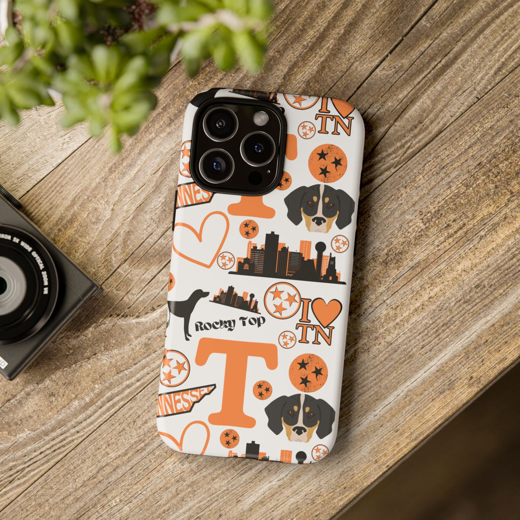 Tennessee Vols pattern Phone Case | Nashville skyline, Volunteers , orange and white