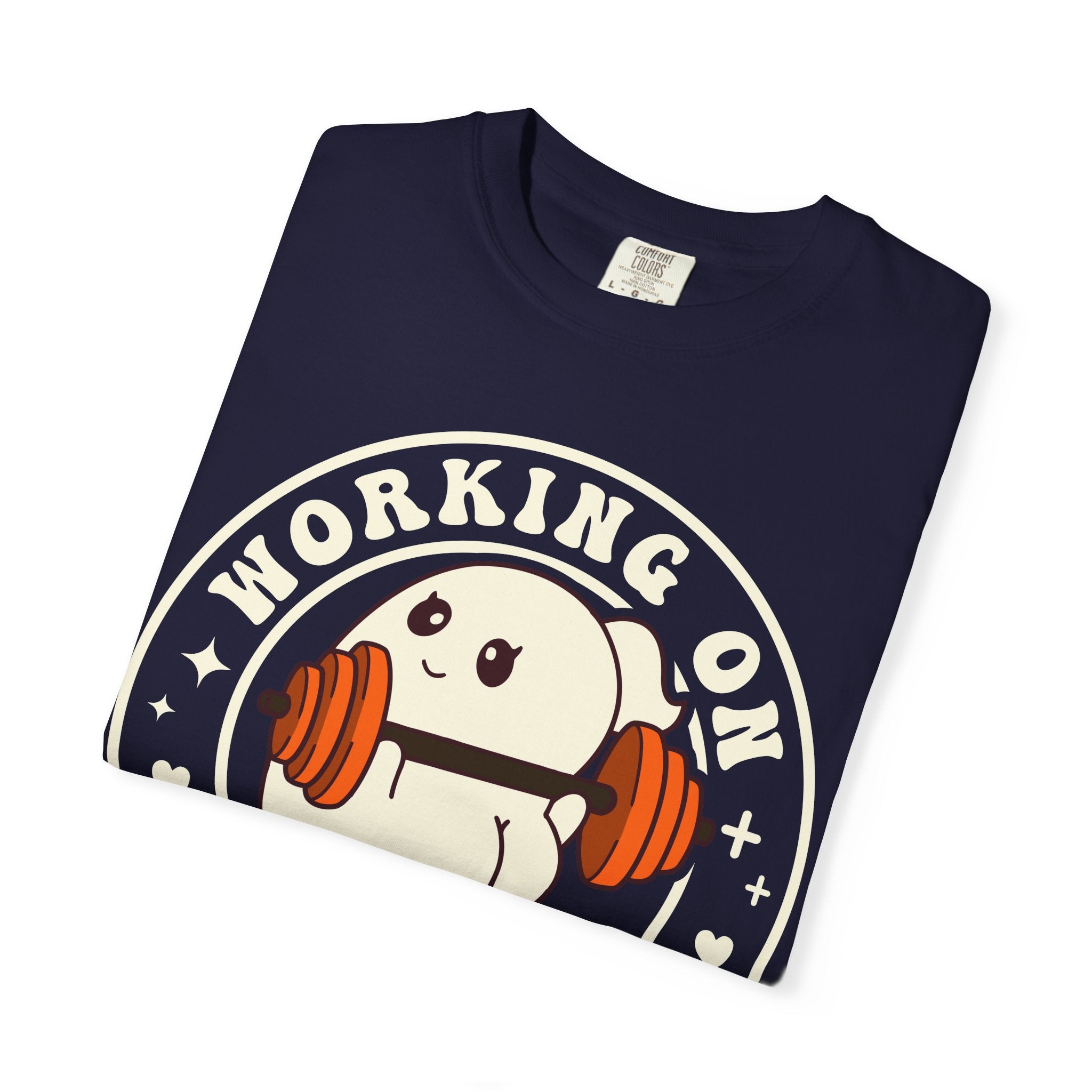 Ghost Lifter T-Shirt — Cute Ghost Weightlifting Gym Tee