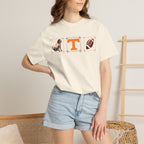 Tennessee Volunteers Dog, 'T', and Football Graphic T-Shirt