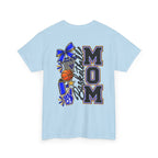 Basketball Mom T-Shirt — 'MOM' Lettering with Hoop, Ball & #1 Foam Finger Design