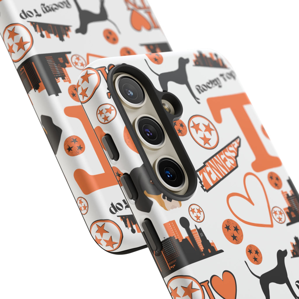 Tennessee Vols pattern Phone Case | Nashville skyline, Volunteers , orange and white