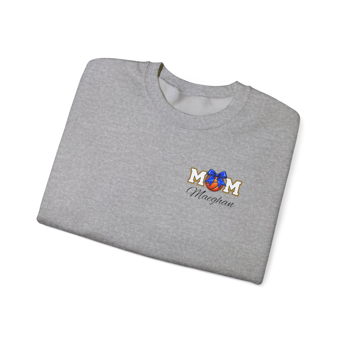 Basketball Mom  Gildan Crewneck Sweatshirt – 'Basketball Mom' Graphic