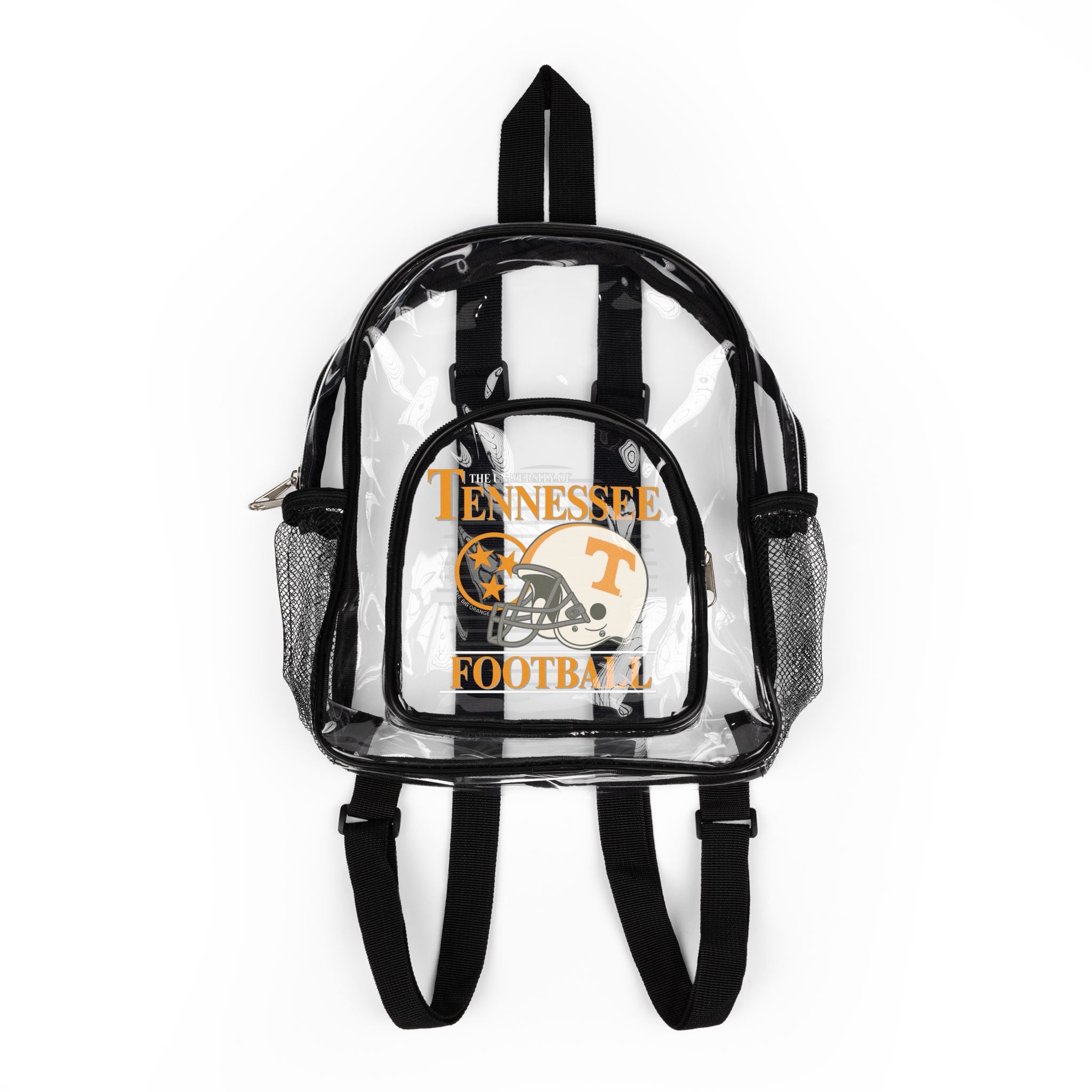 Tennessee Football Clear Stadium Backpack | Clear Stadium Bag, Mesh Side Pockets