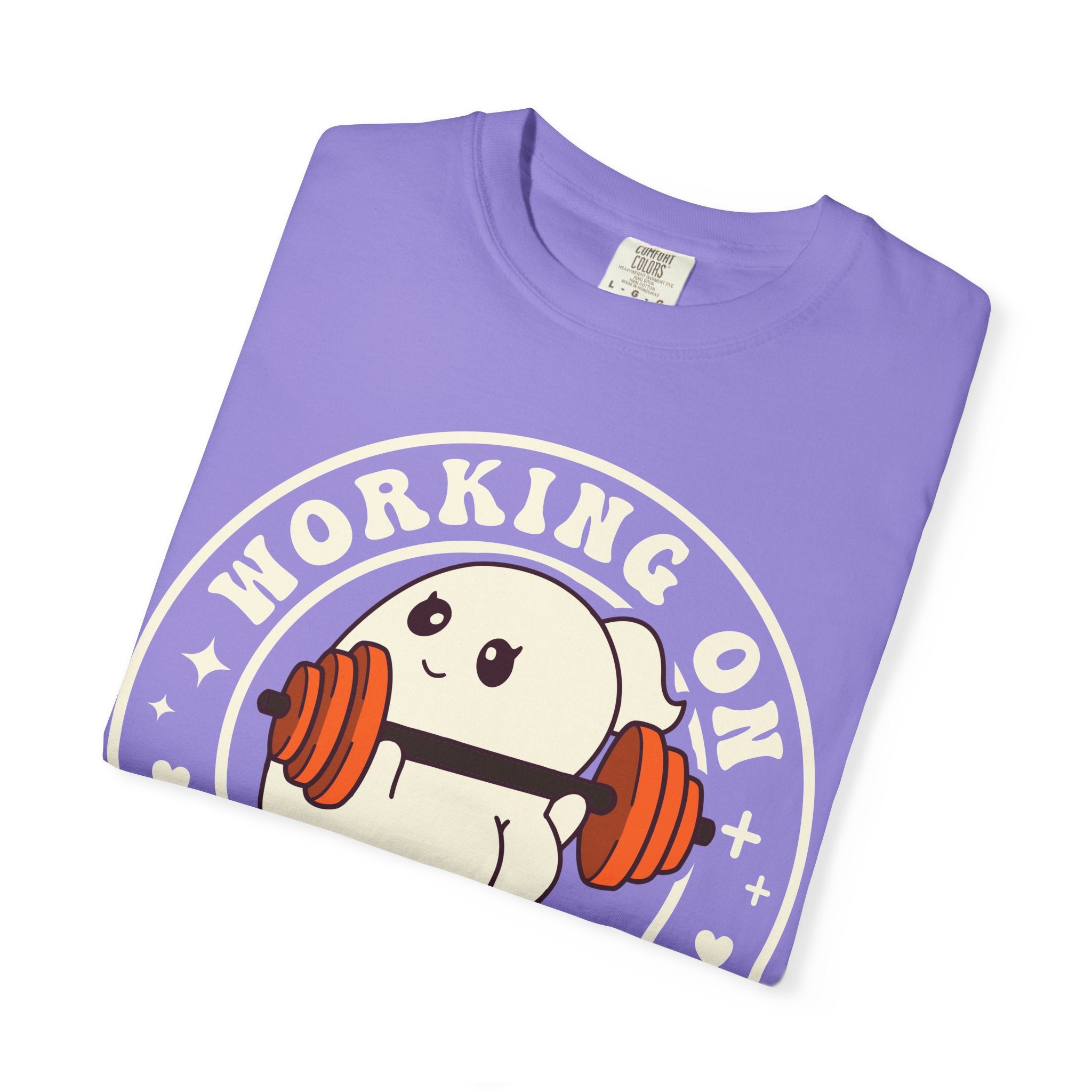 Ghost Lifter T-Shirt — Cute Ghost Weightlifting Gym Tee
