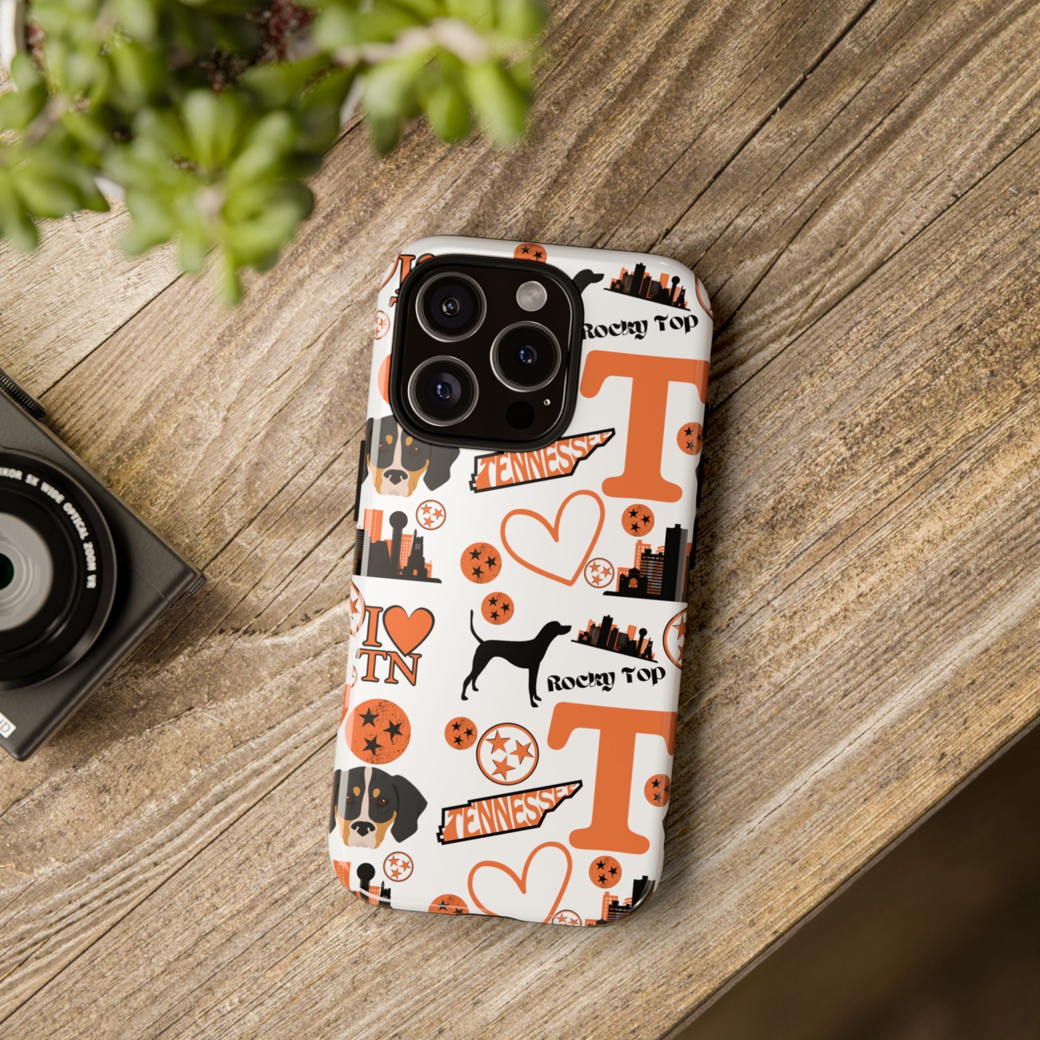 Tennessee Vols pattern Phone Case | Nashville skyline, Volunteers , orange and white