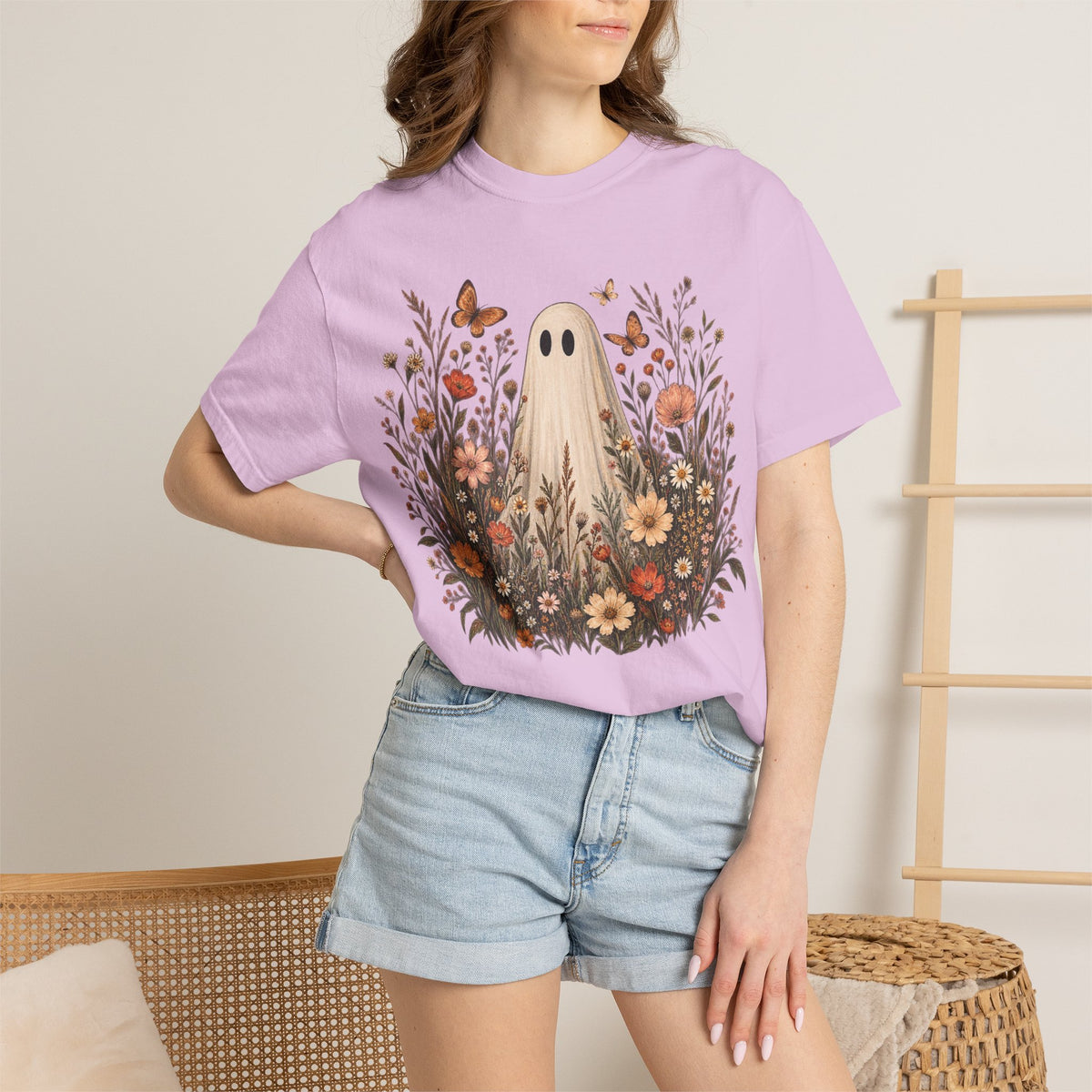 Ghost in wildflowers Comfort Colors Unisex Garment-Dyed T-shirt