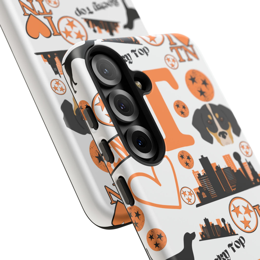Tennessee Vols pattern Phone Case | Nashville skyline, Volunteers , orange and white