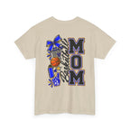Basketball Mom T-Shirt — 'MOM' Lettering with Hoop, Ball & #1 Foam Finger Design