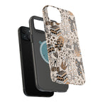 Cheetah bows iced coffee love Magnetic Impact-Resistant Cases