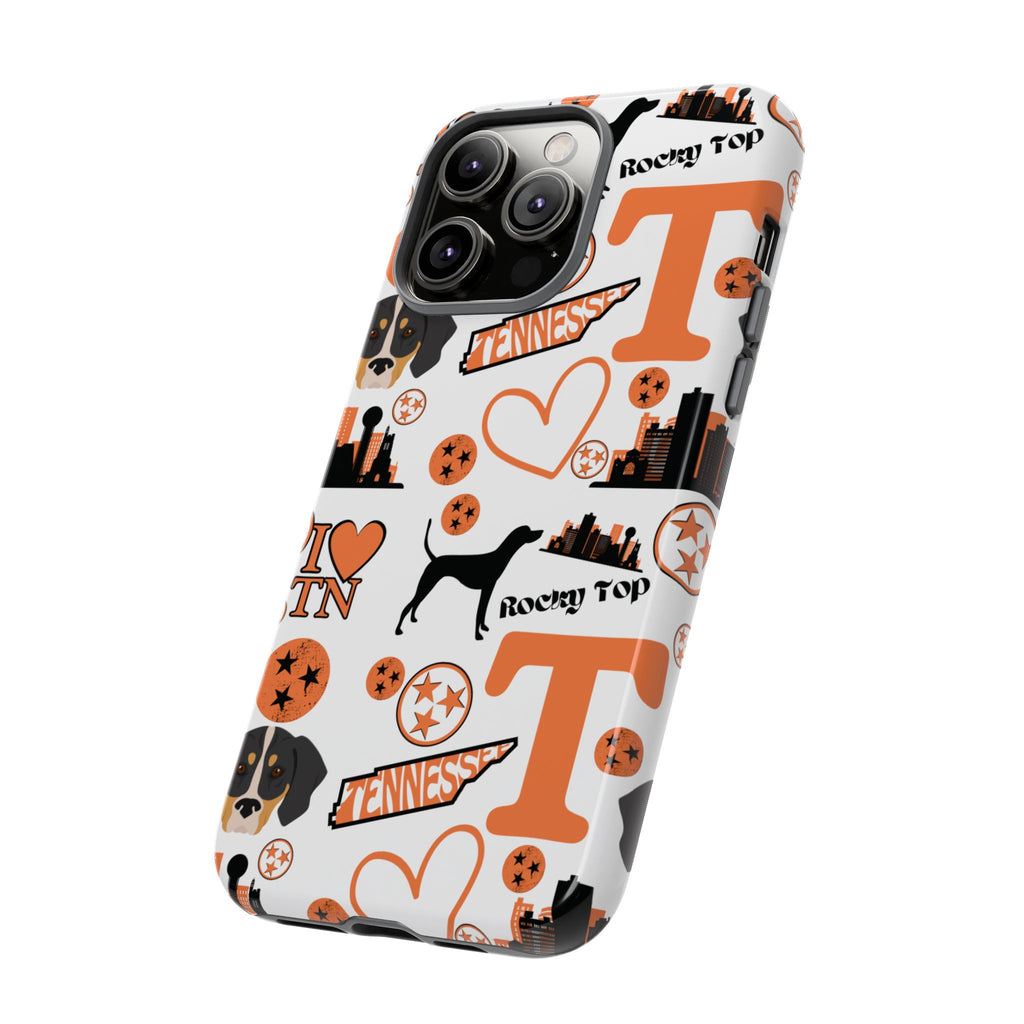 Tennessee Vols pattern Phone Case | Nashville skyline, Volunteers , orange and white