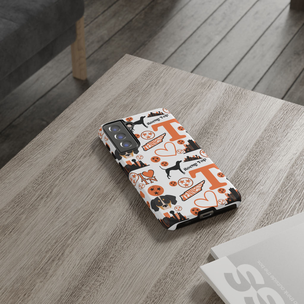 Tennessee Vols pattern Phone Case | Nashville skyline, Volunteers , orange and white
