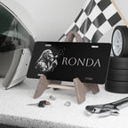 Sasquatch Name Vanity Plate — Personalized Monochrome License-Style Sign