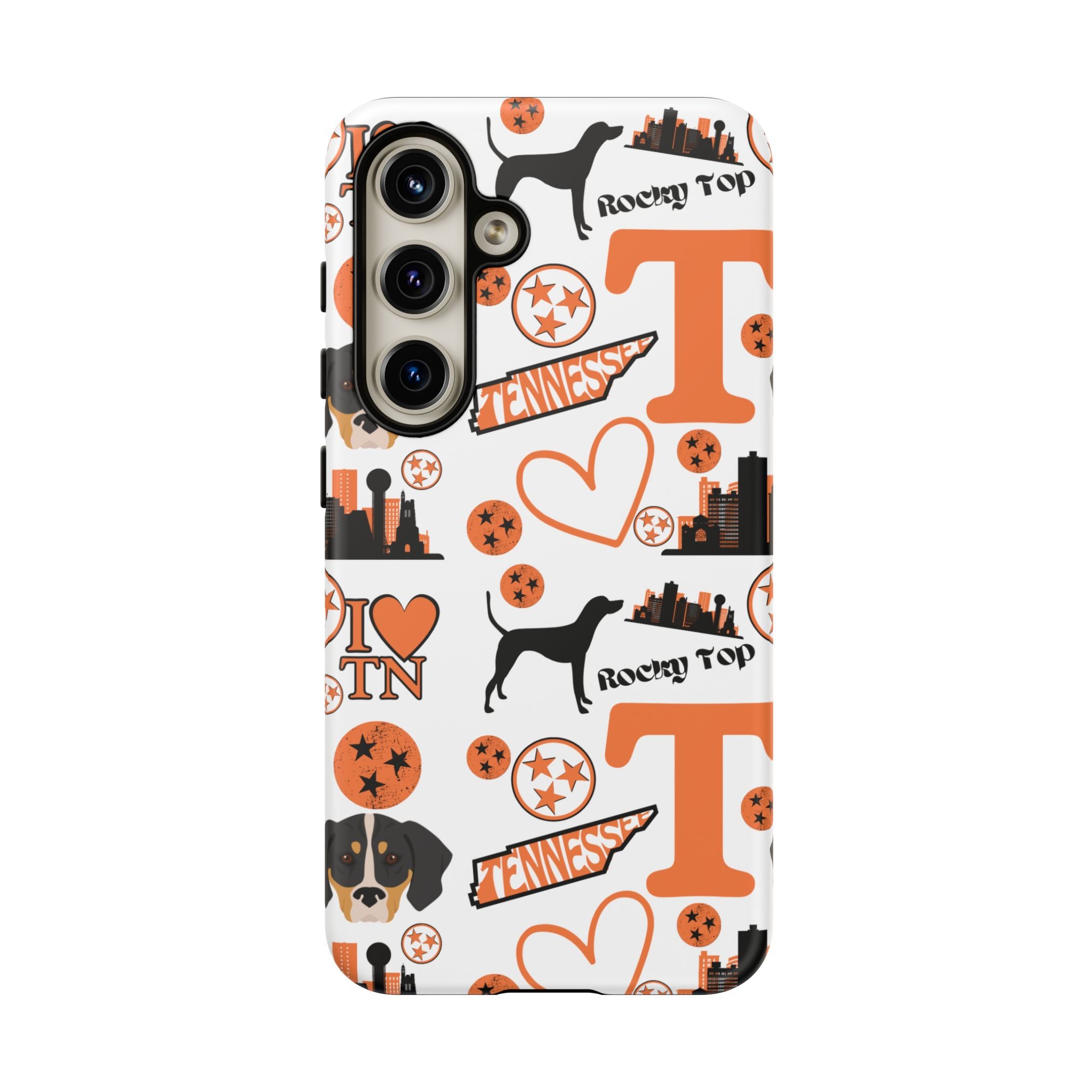 Tennessee Vols pattern Phone Case | Nashville skyline, Volunteers , orange and white