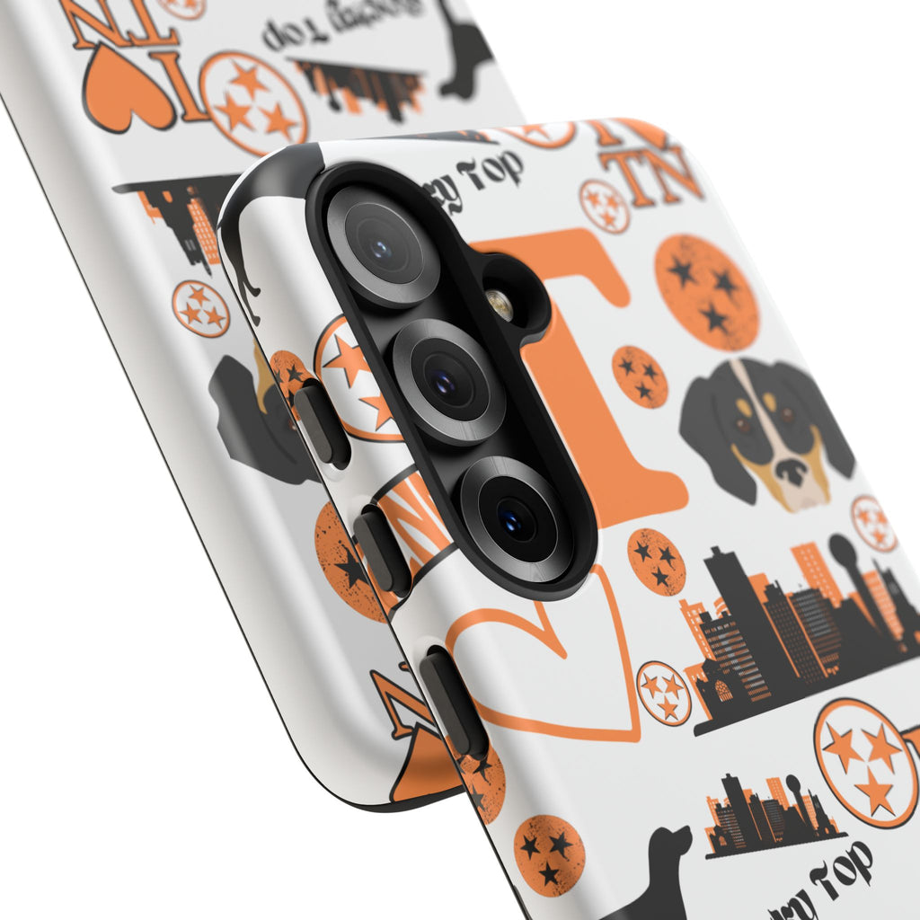 Tennessee Vols pattern Phone Case | Nashville skyline, Volunteers , orange and white