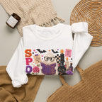 Spooky Book Club Sweatshirt | Halloween Ghost Reading Graphic | Cozy Fall Book Lover Crewneck