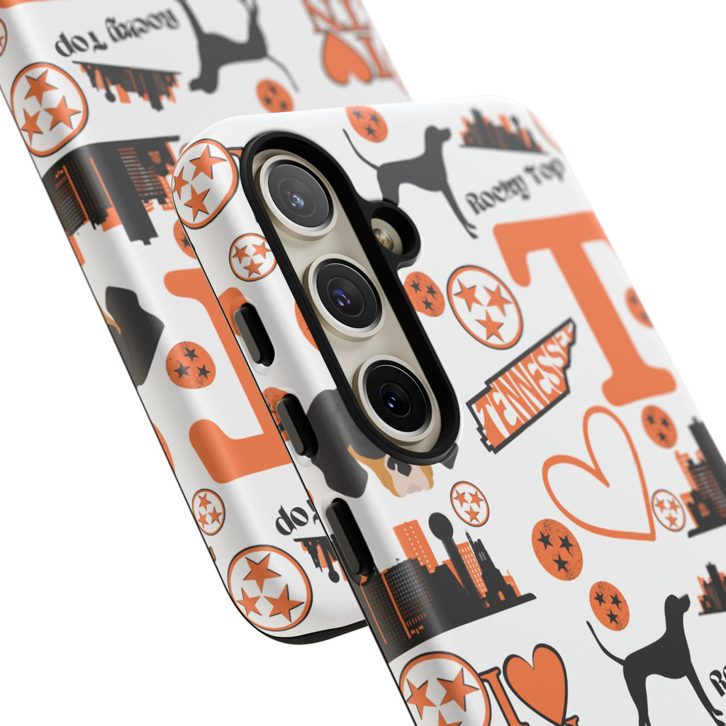 Tennessee Vols pattern Phone Case | Nashville skyline, Volunteers , orange and white