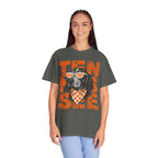 Smokey football dog with Sunglasses and Bandana T-Shirt | Tennessee Vintage Text