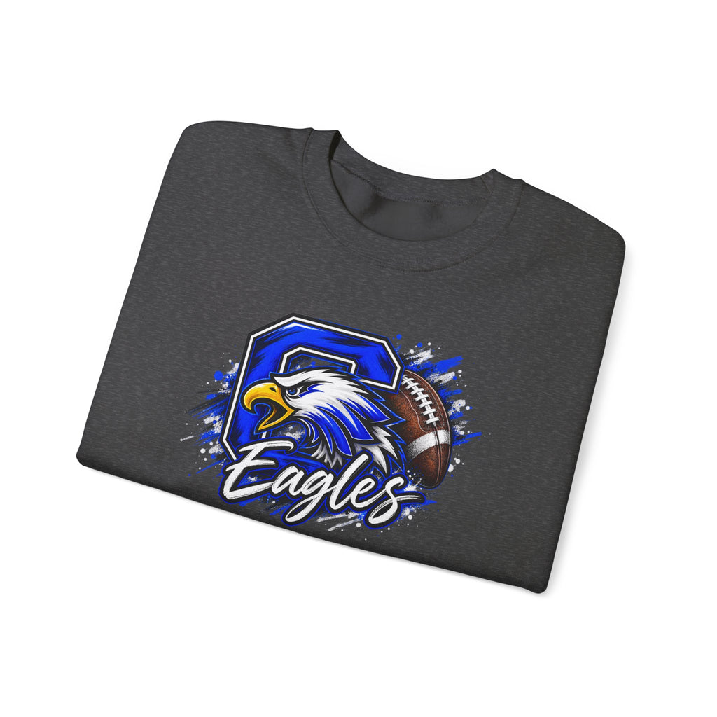 Eagles Football Crewneck Sweatshirt — Vintage Mascot Graphic