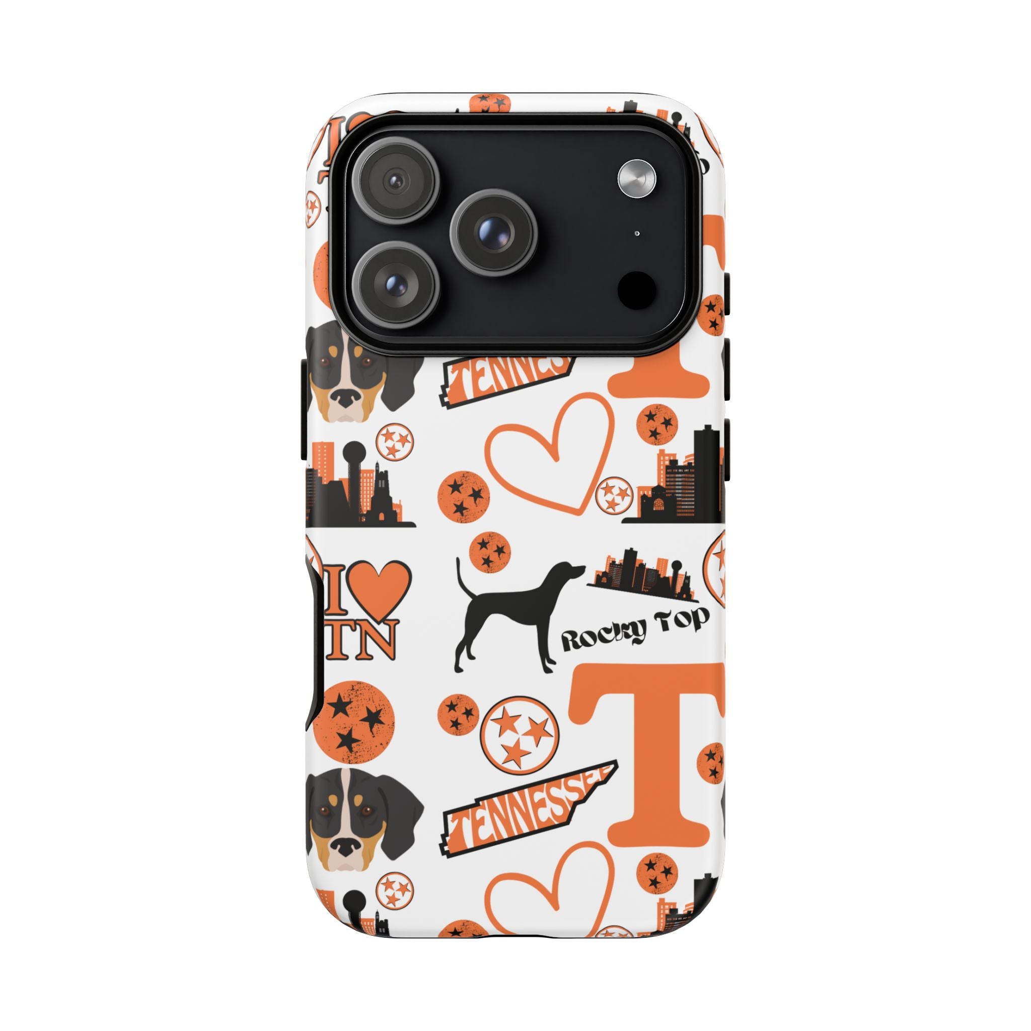 Tennessee Vols pattern Phone Case | Nashville skyline, Volunteers , orange and white