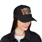 VOLS Foam Trucker Hat — Checker, Leopard & Retro Orange Design