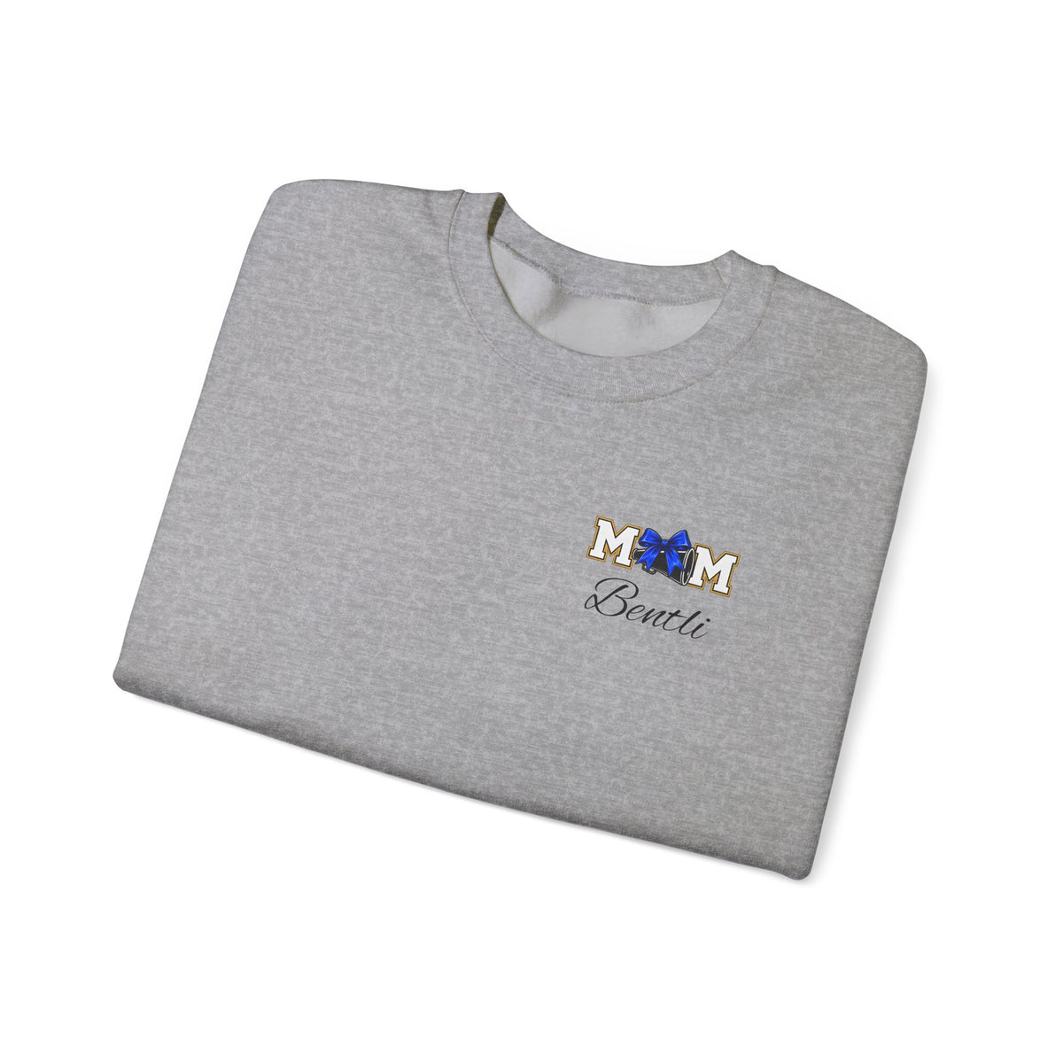 Cheer MOM personalizable name Gildan crewneck sweatshirt