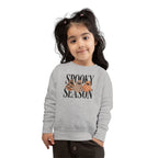 Toddler Sweatshirt — "Spooky Season" Ghosts Leopard & Plaid Fall Halloween Pullover