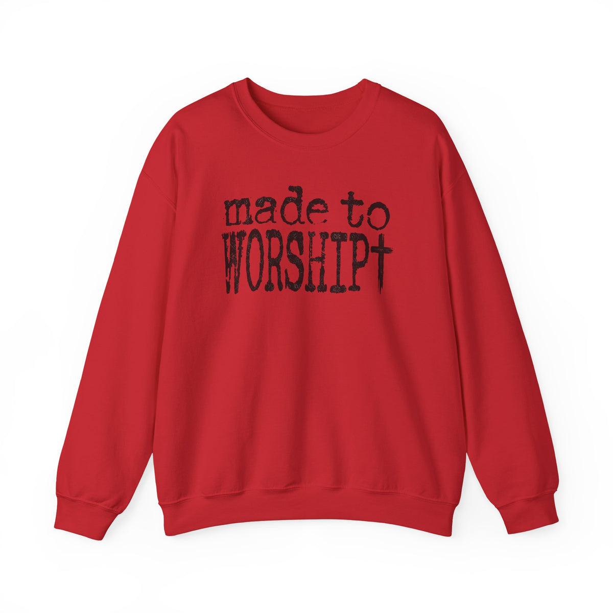 Made to Worship Christan Gildan Crewneck Sweatshirt