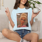 If i dont say it my face does humor comfort colors tee, Barbie expression tee
