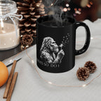 Bigfoot Dandelion Mug — 'Bigfoot Believes So Do I' Coffee Cup
