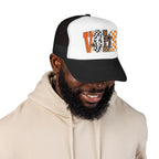 VOLS Foam Trucker Hat — Checker, Leopard & Retro Orange Design