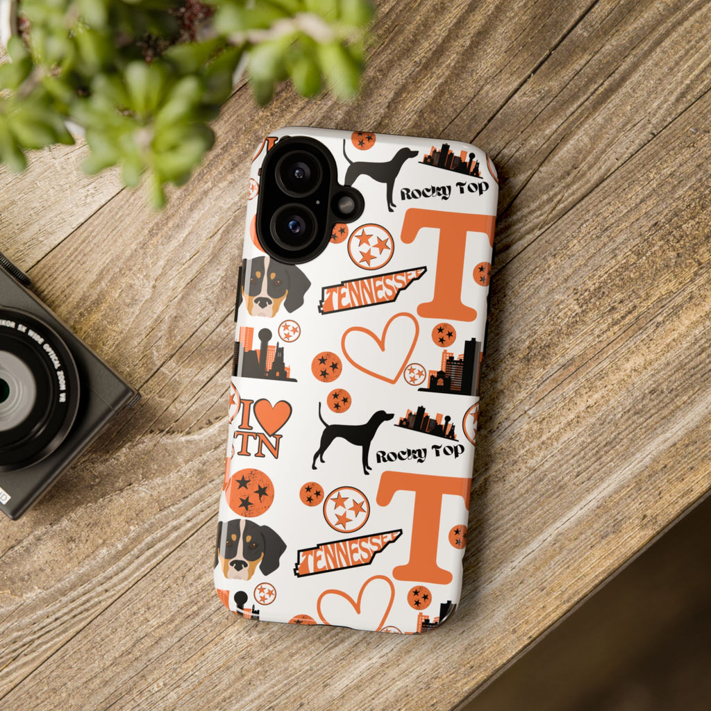 Tennessee Vols pattern Phone Case | Nashville skyline, Volunteers , orange and white