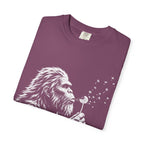 Bigfoot Dandelion T-Shirt — Whimsical Sasquatch Graphic Tee