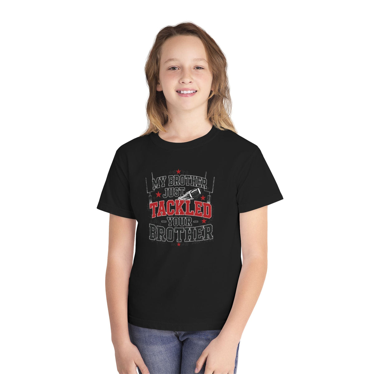 Youth Tee - "My Brother Just Tackled Your Brother" Football Kids Shirt