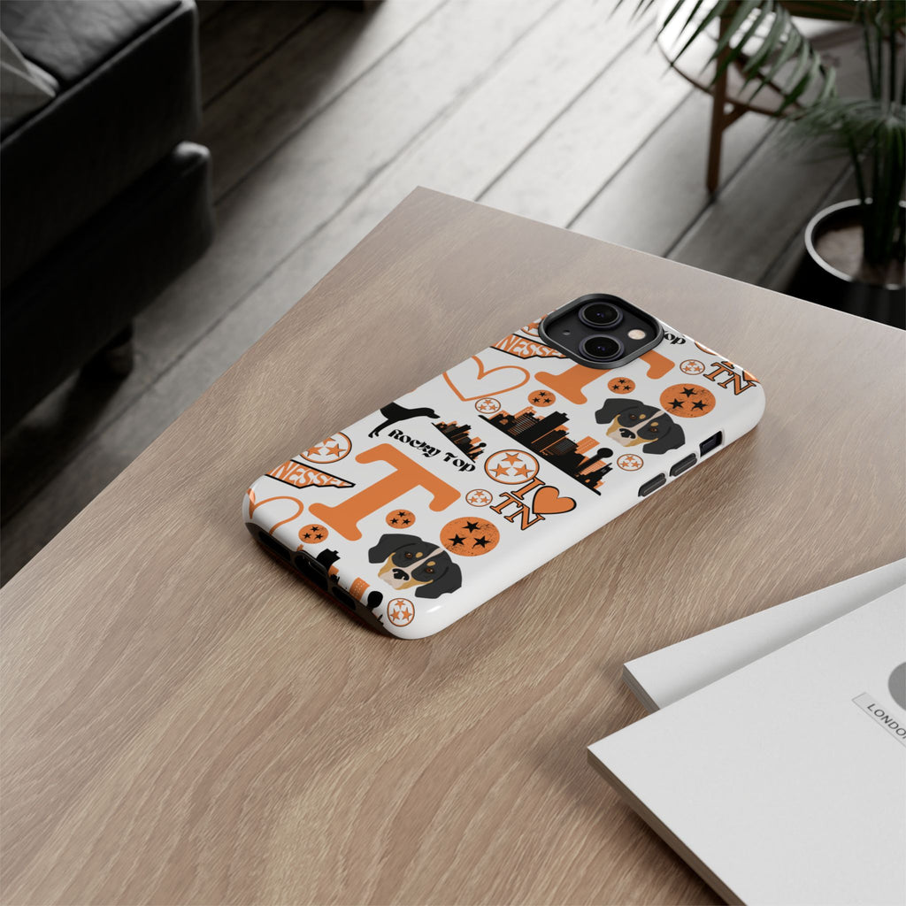 Tennessee Vols pattern Phone Case | Nashville skyline, Volunteers , orange and white