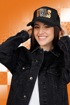 VOLS Foam Trucker Hat — Checker, Leopard & Retro Orange Design