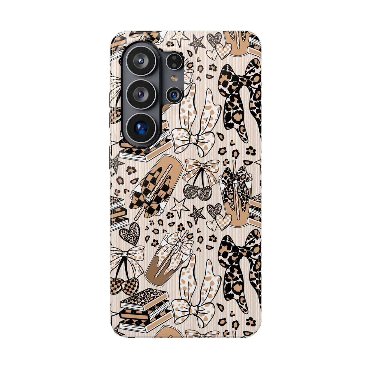 Cheetah bows iced coffee love Magnetic Impact-Resistant Cases
