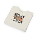Toddler Sweatshirt — "Spooky Season" Ghosts Leopard & Plaid Fall Halloween Pullover