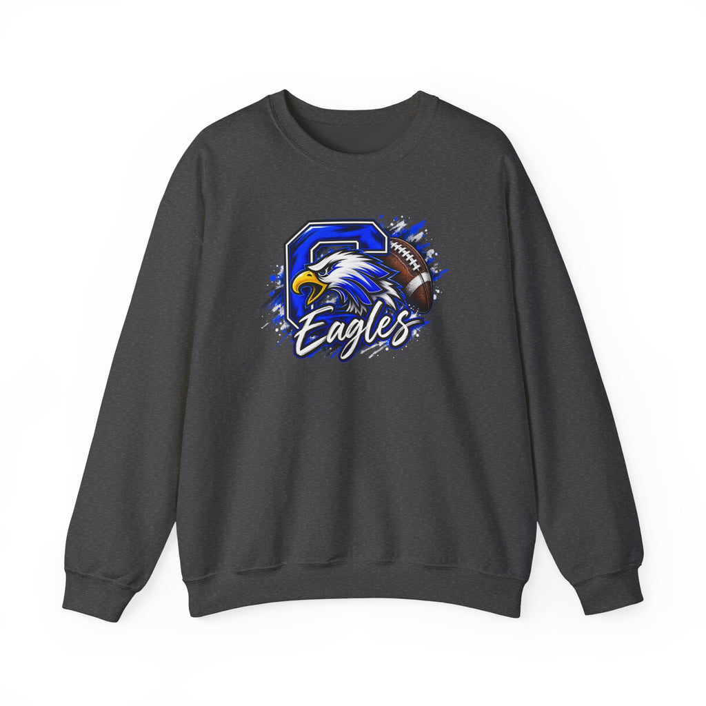 Eagles Football Crewneck Sweatshirt — Vintage Mascot Graphic
