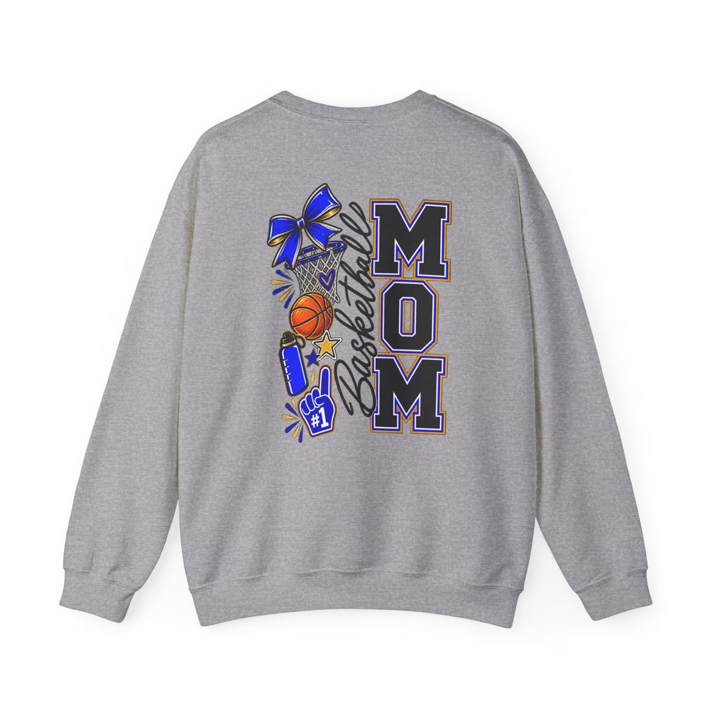 Basketball Mom  Gildan Crewneck Sweatshirt – 'Basketball Mom' Graphic