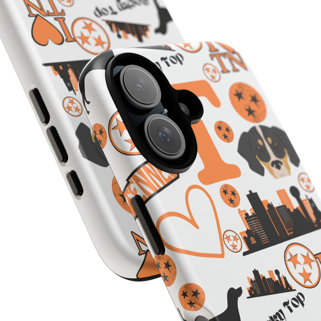 Tennessee Vols pattern Phone Case | Nashville skyline, Volunteers , orange and white