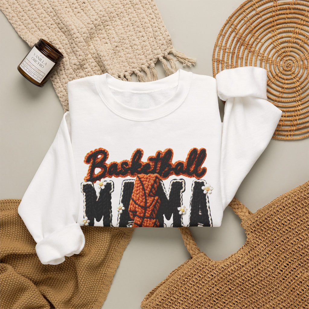 Basketball Mama Sweatshirt — Cozy Crewneck for Proud Hoops Moms